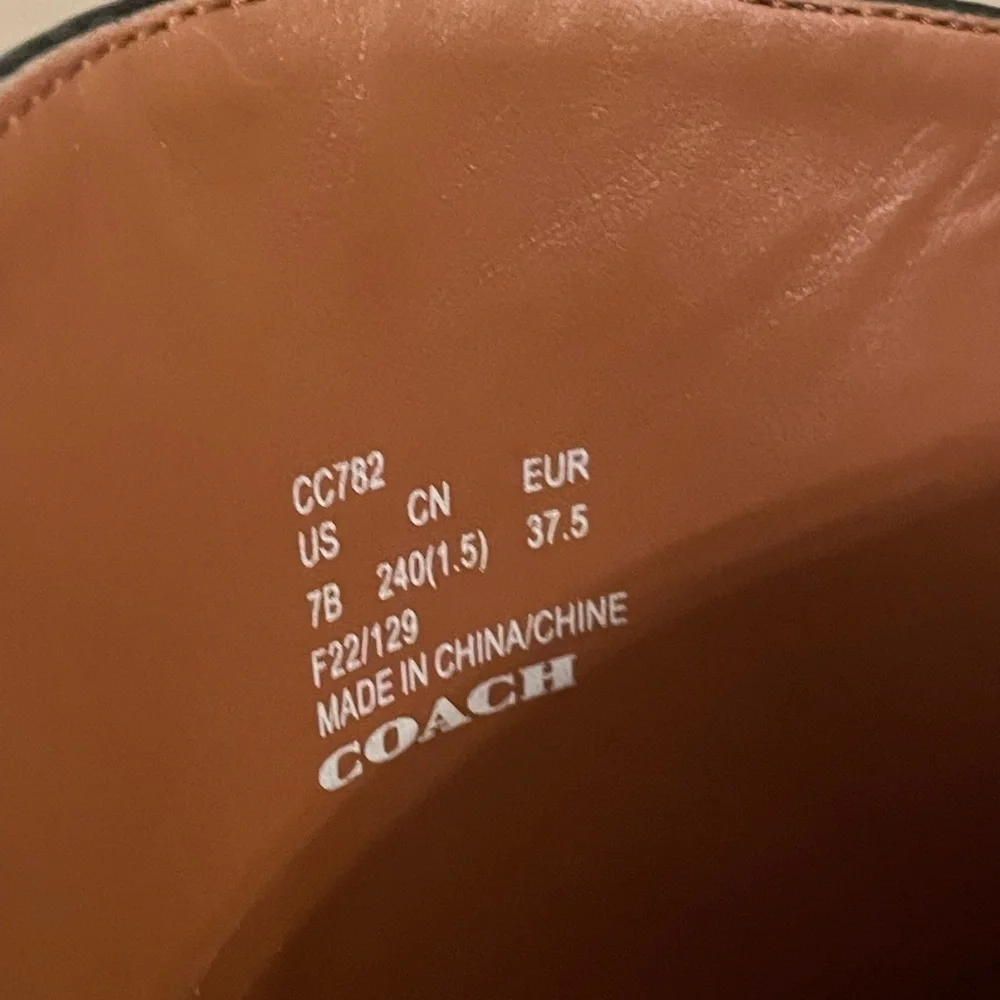 Coach Women’s Cindy Heeled Boots in Black size 7